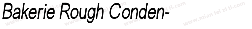 Bakerie Rough Conden字体转换